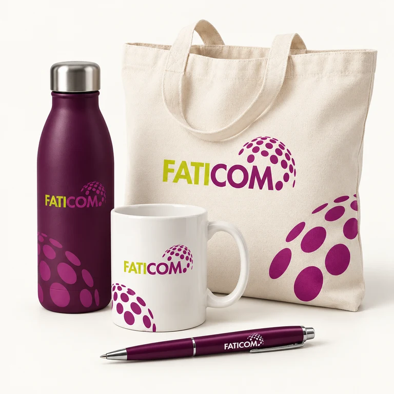 Illustration Faticom : Goodies & textile personnalisé