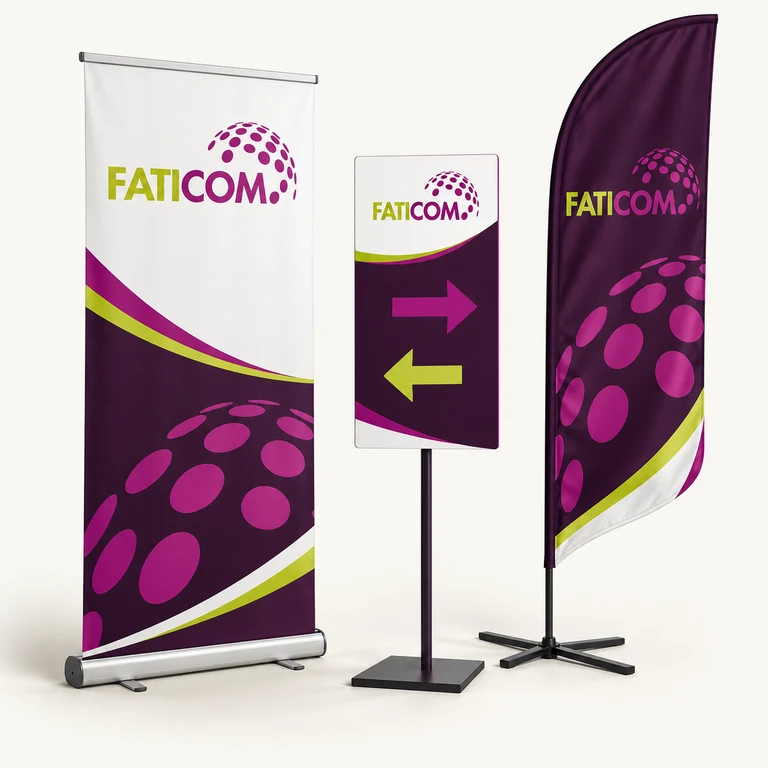 Illustration Faticom : Signalétique & affichage