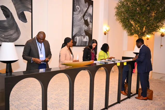 Espace d’accueil de la rencontre G20 Compact with Africa